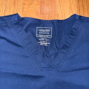 Cherokee Workwear Revolution WW620 Navy XL Scrub Top